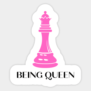 Being Queen - Chess Piece Sticker